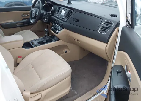 2016 Kia Sedona Lx из США, поврежденный, VIN KNDMB5C12G6087307